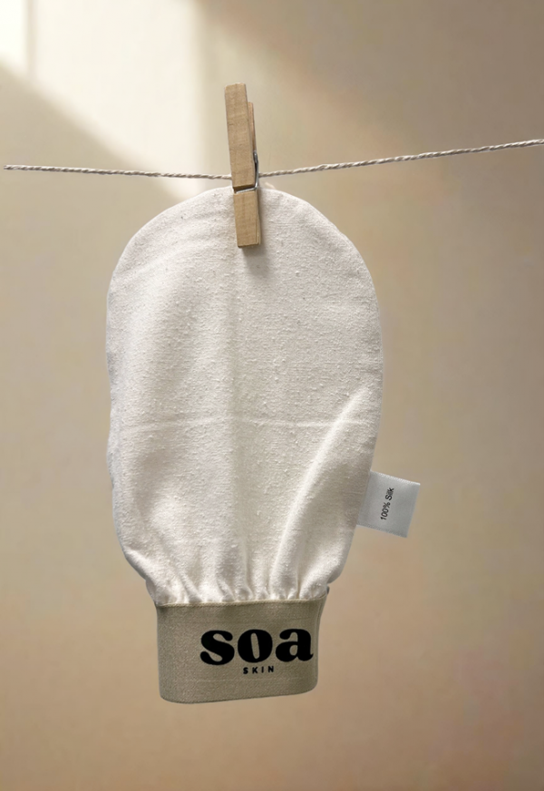 GANT EXFOLIANT EN SOIE BRUT – Image 3