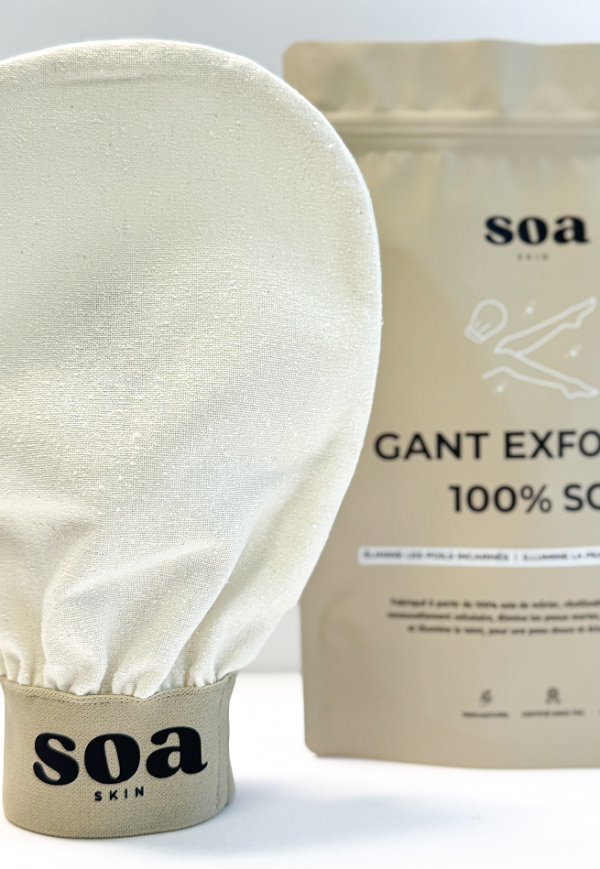 GANT EXFOLIANT EN SOIE BRUT – Image 4